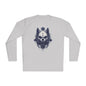 Creepy Skull Wolf Adult Long Sleeve Tee