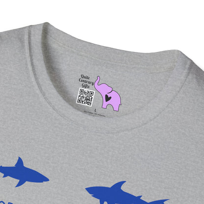 Nope Sharks Adult T-shirt