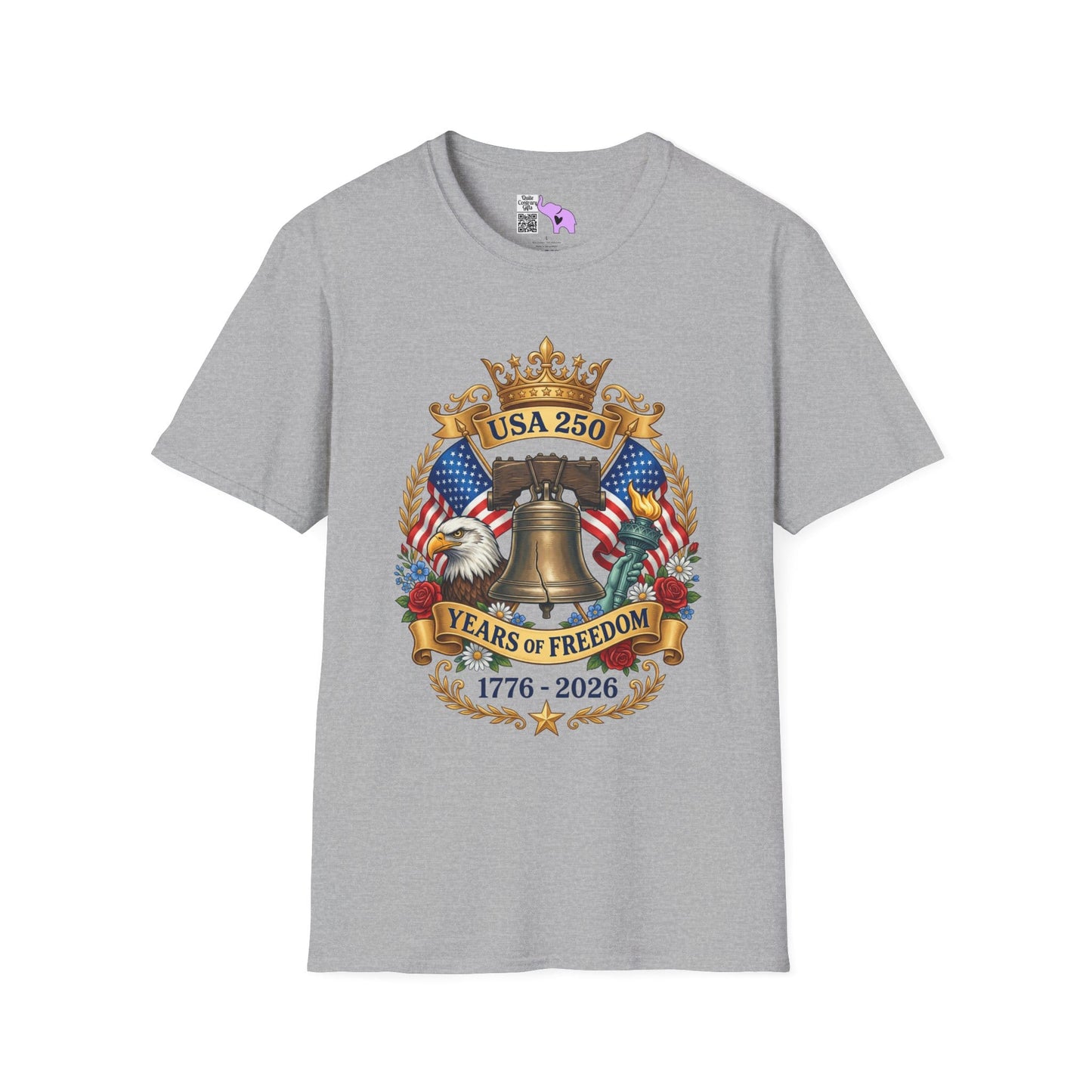 Liberty Bell USA 250 Years of Freedom Adult T-shirt