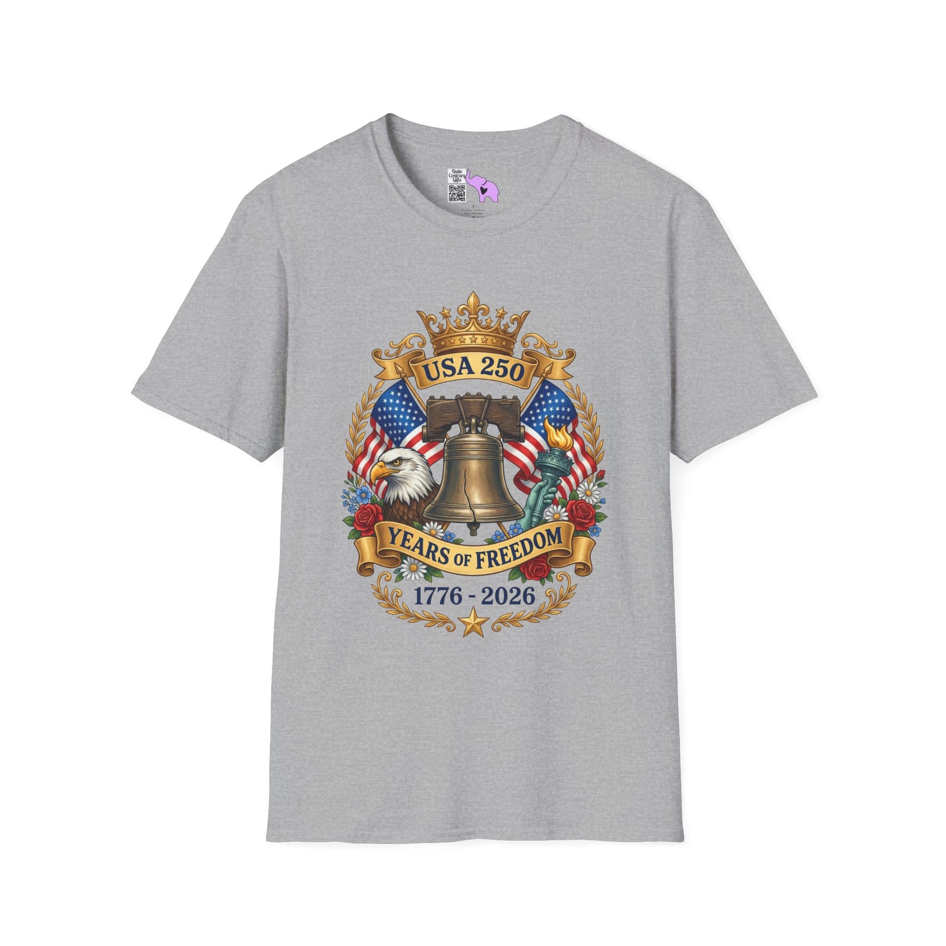Liberty Bell USA 250 Years of Freedom Adult T-shirt