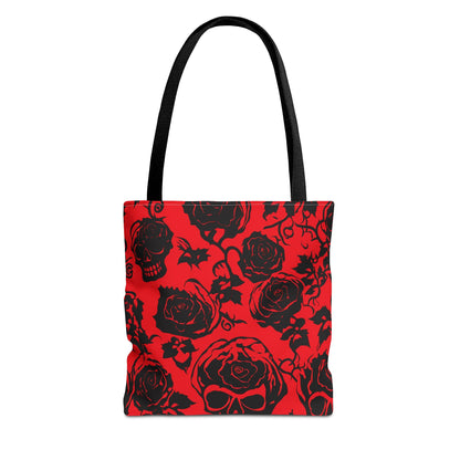 Crimson Masquerade Canvas Tote Bag