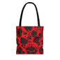 Crimson Masquerade Canvas Tote Bag