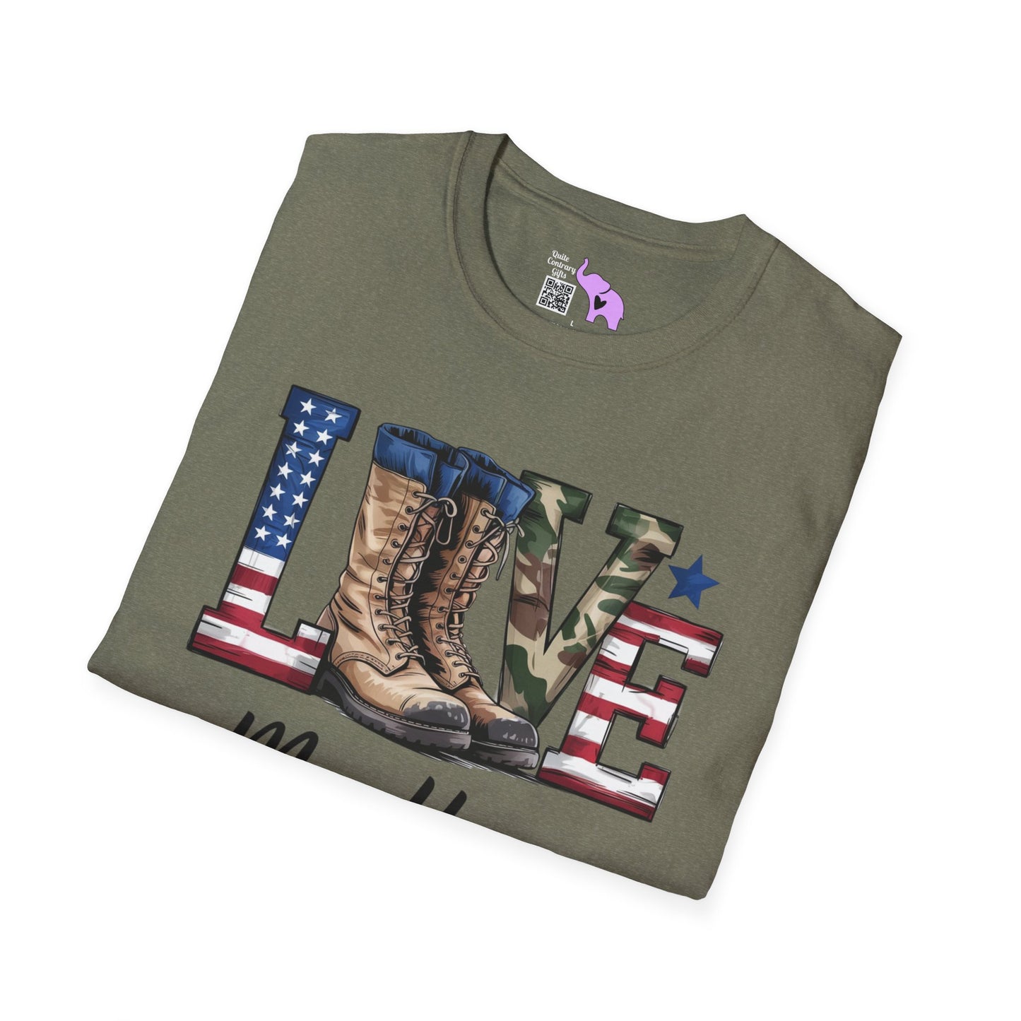 Love My Hero (Military Boots) Adult T-Shirt
