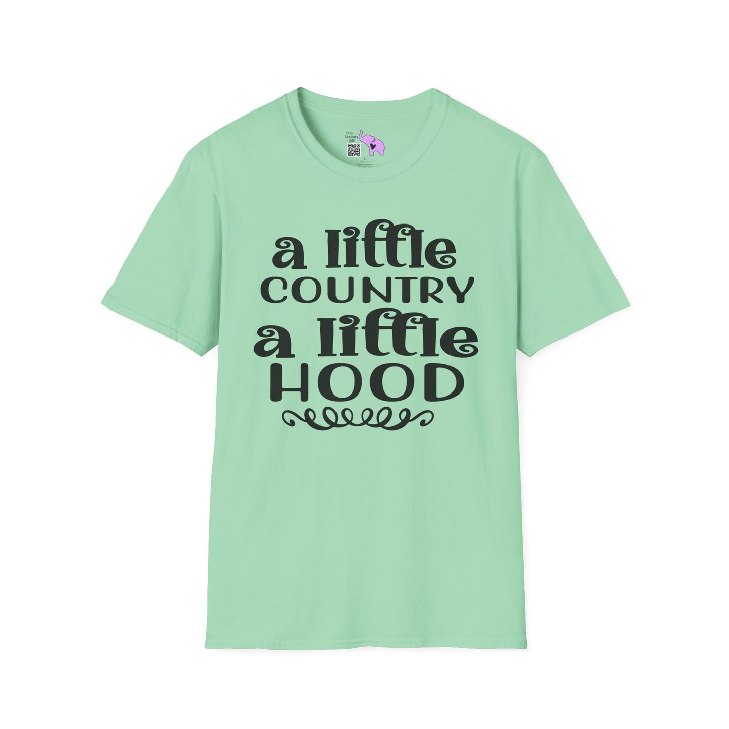 A Little Country A Little Hood Adult T-shirt