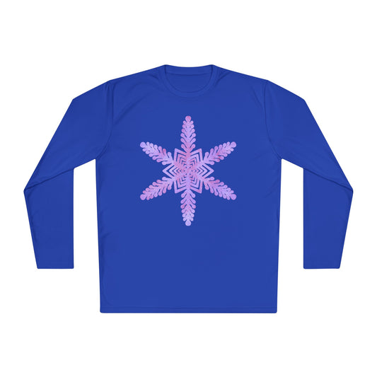 Large Snowflake 2 Adult Long Sleeve Tee