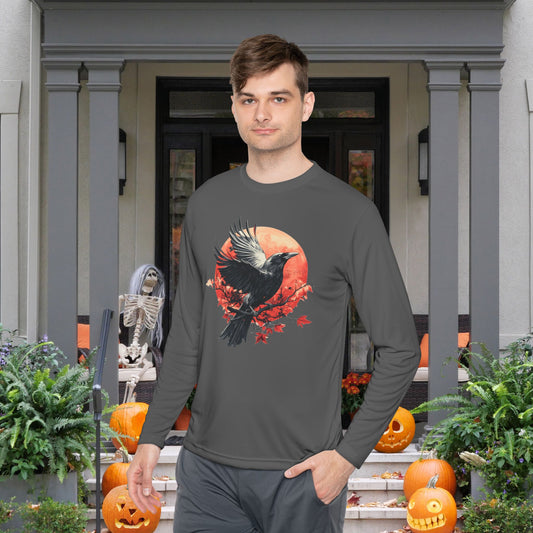Halloween Crows 3 Adult Long Sleeve Tee