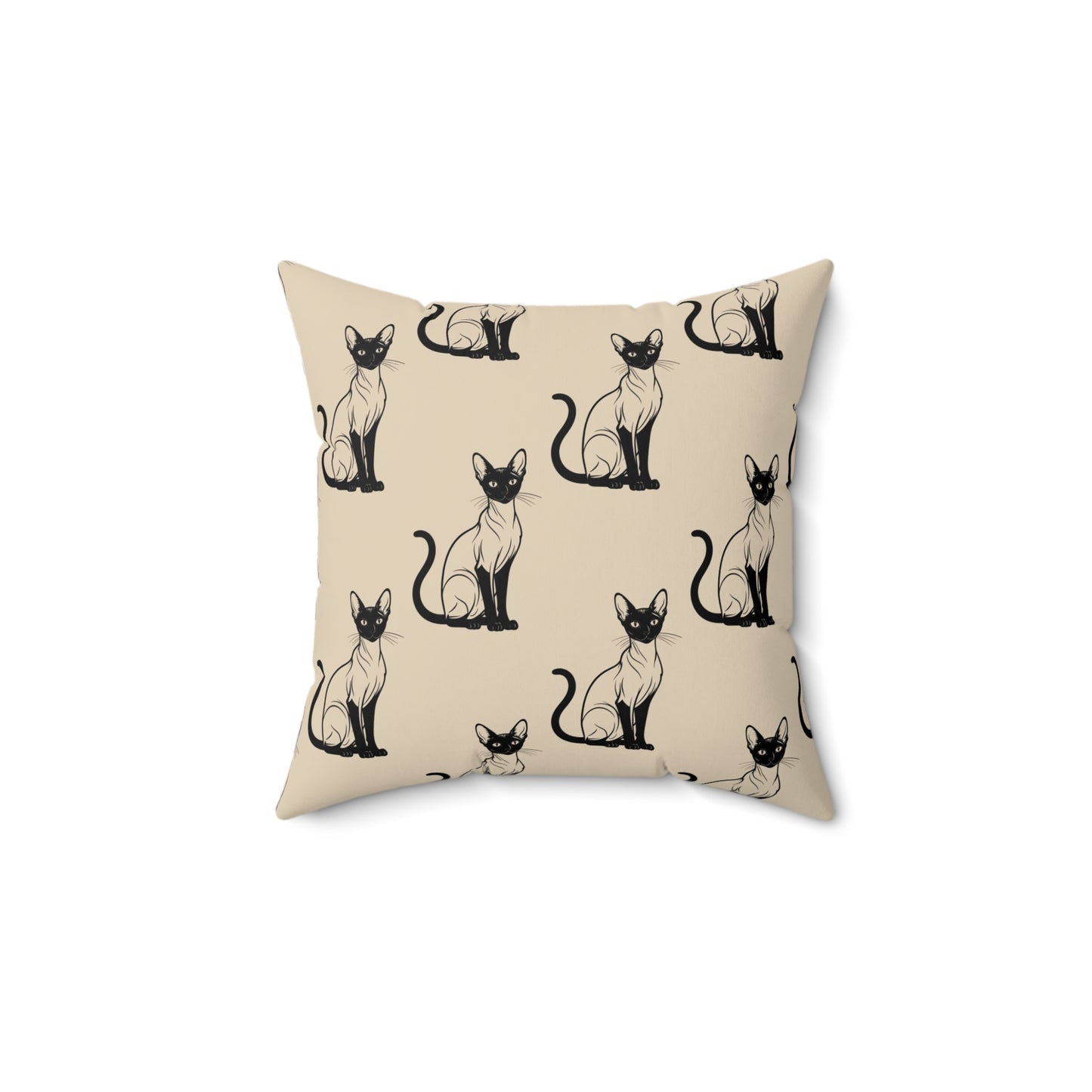 Siamese Charm – Sandy Dune Throw Pillow