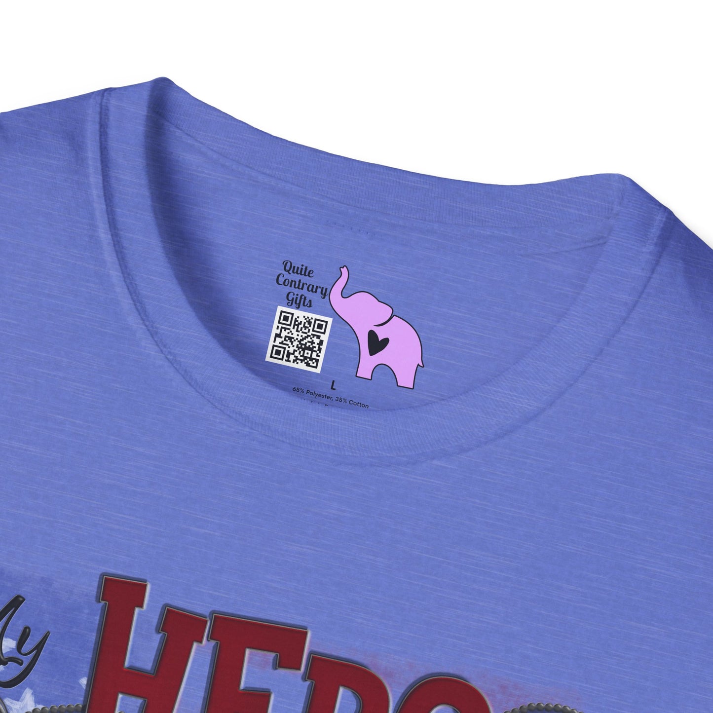My Hero Wears Combat Boots Adult T-Shirt