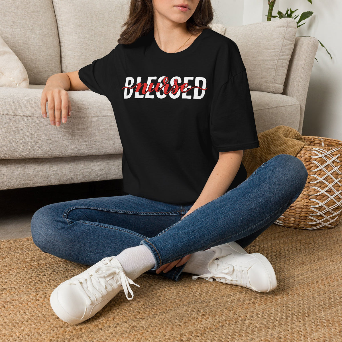 Blessed Nurse Adult T-shirt