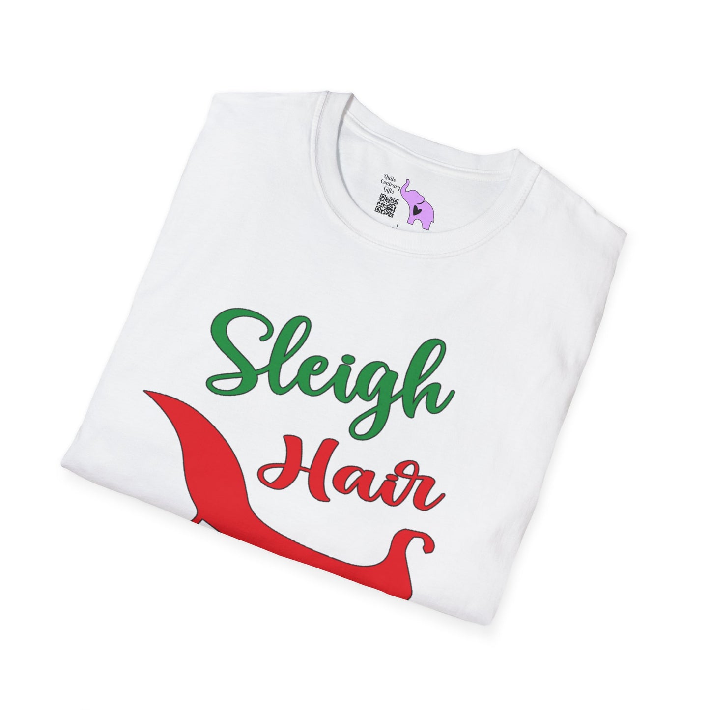Sleigh Hair Don't Care Adult T-shirt
