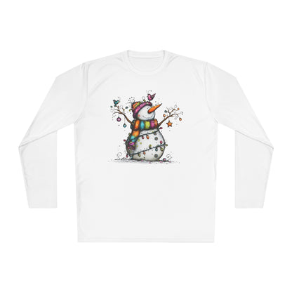 The Snowman Who Loved Butterflies Adult Long Sleeve Tee