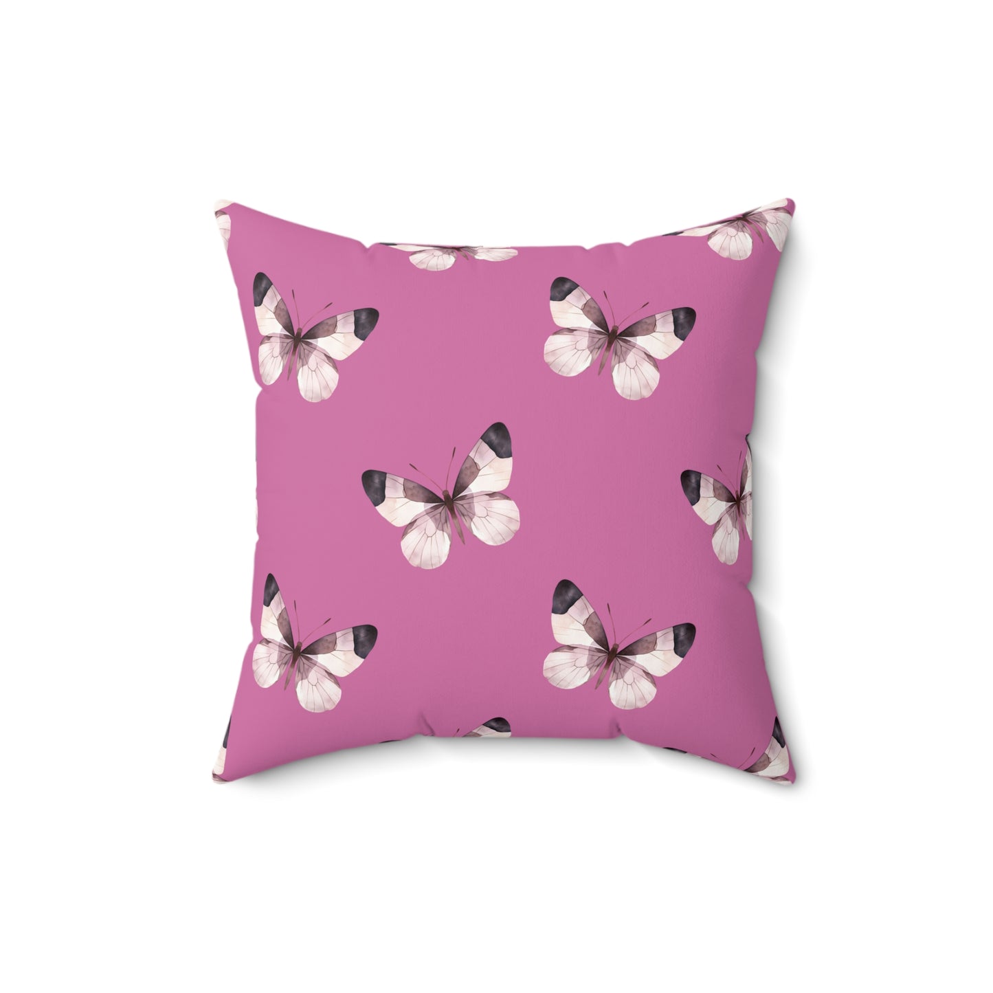 Blush Flutter Throw Pillow
