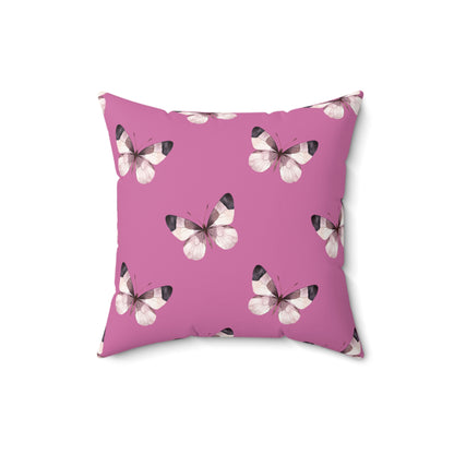 Blush Flutter Throw Pillow