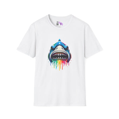 Colorful Shark Adult T-shirt