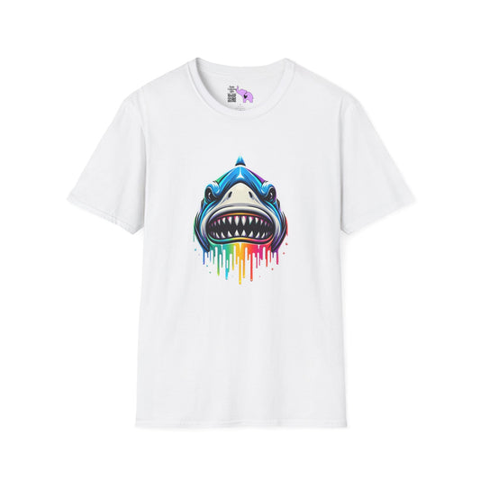 Colorful Shark Adult T-shirt