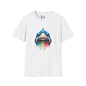 Colorful Shark Adult T-shirt