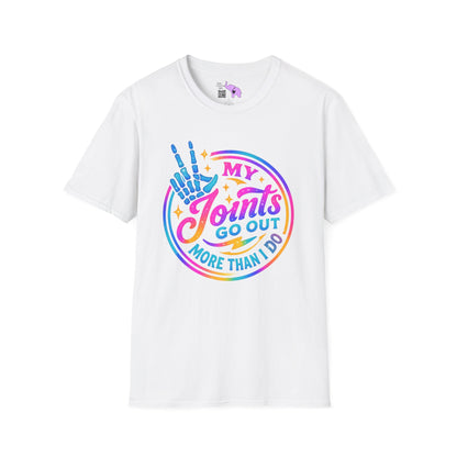 My Joints Go Out More Than Me Adult T-shirt