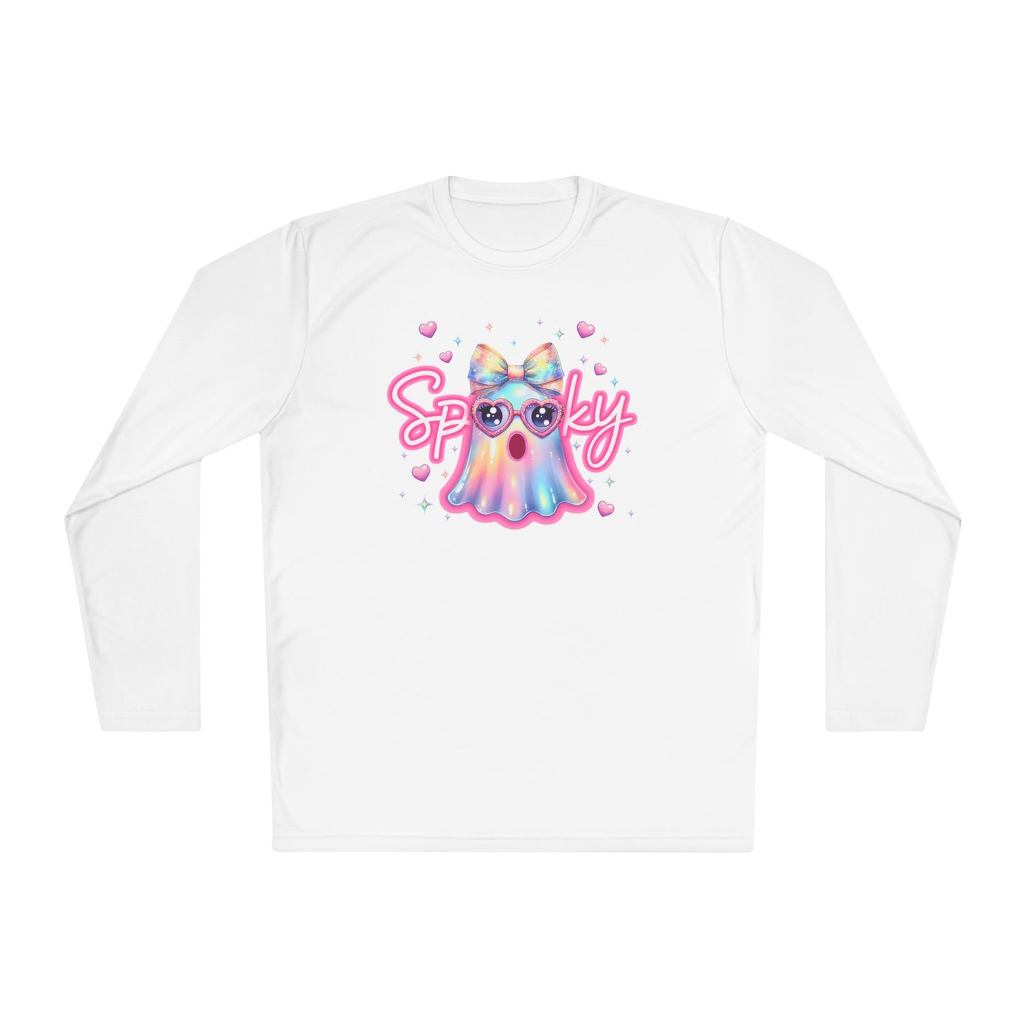 Spooky Pastel Ghost Adult Long Sleeve Tee