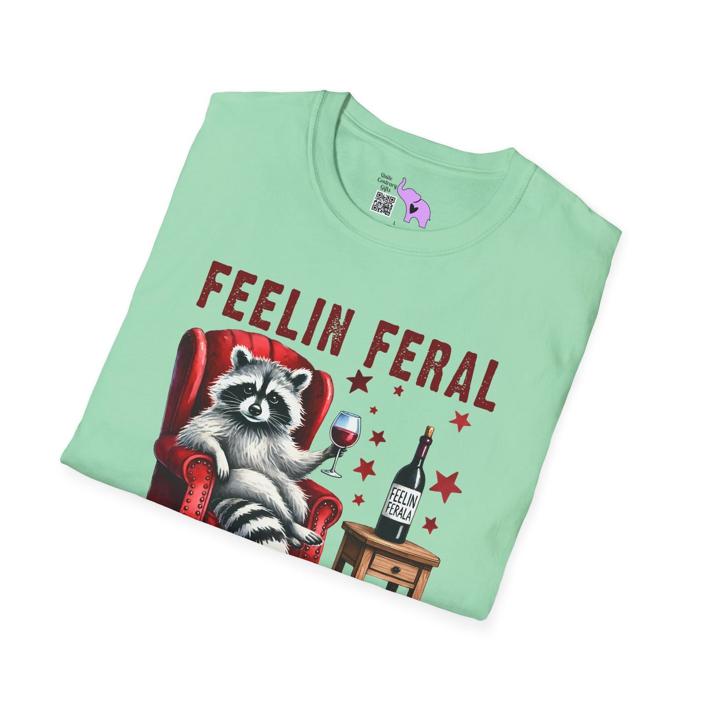 Feelin Feral (Wine) Adult T-shirt