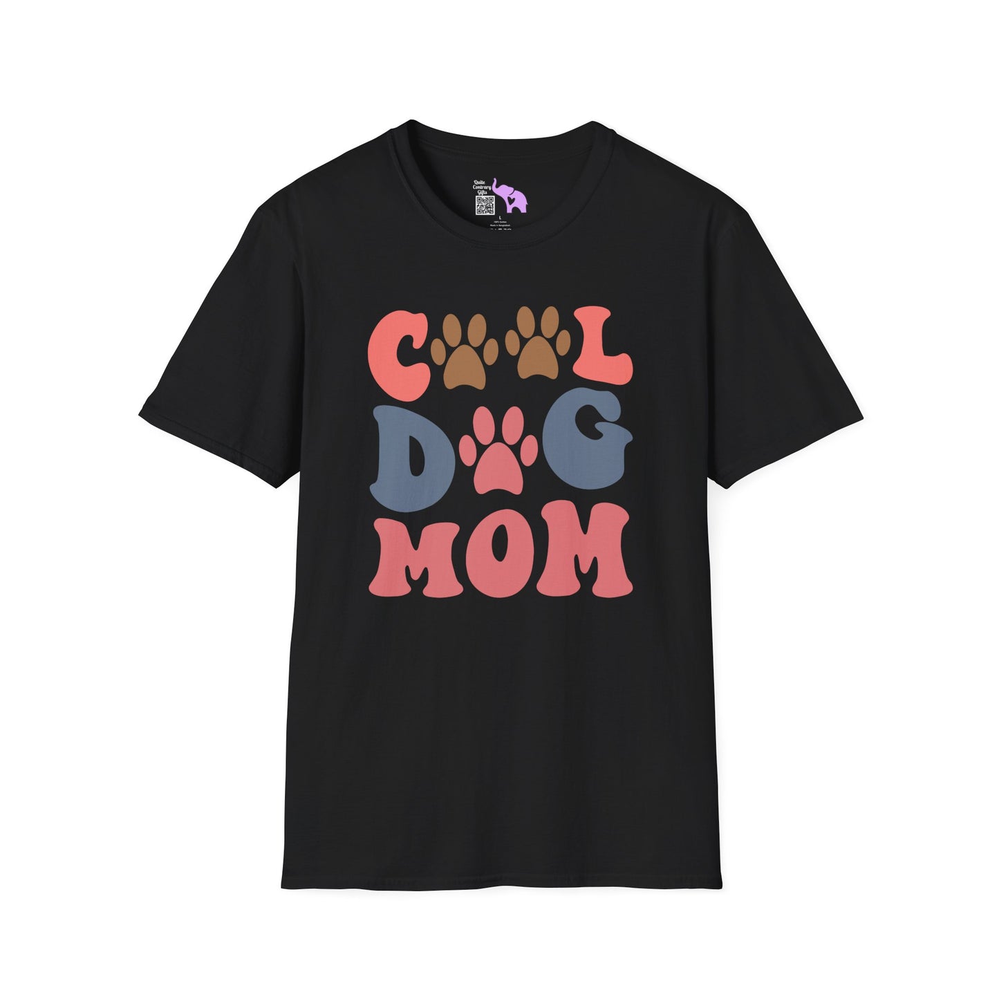 Cool Dog Mom Adult T-shirt