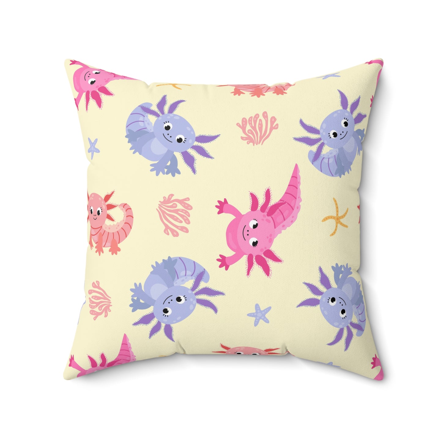 Happy Axos Throw Pillow