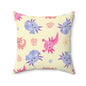 Happy Axos Throw Pillow