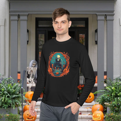 Creepy Ghost 3 Adult Long Sleeve Tee