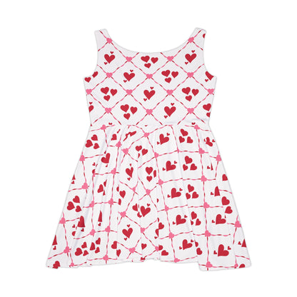 Cupid’s Lattice Women's Skater Dress