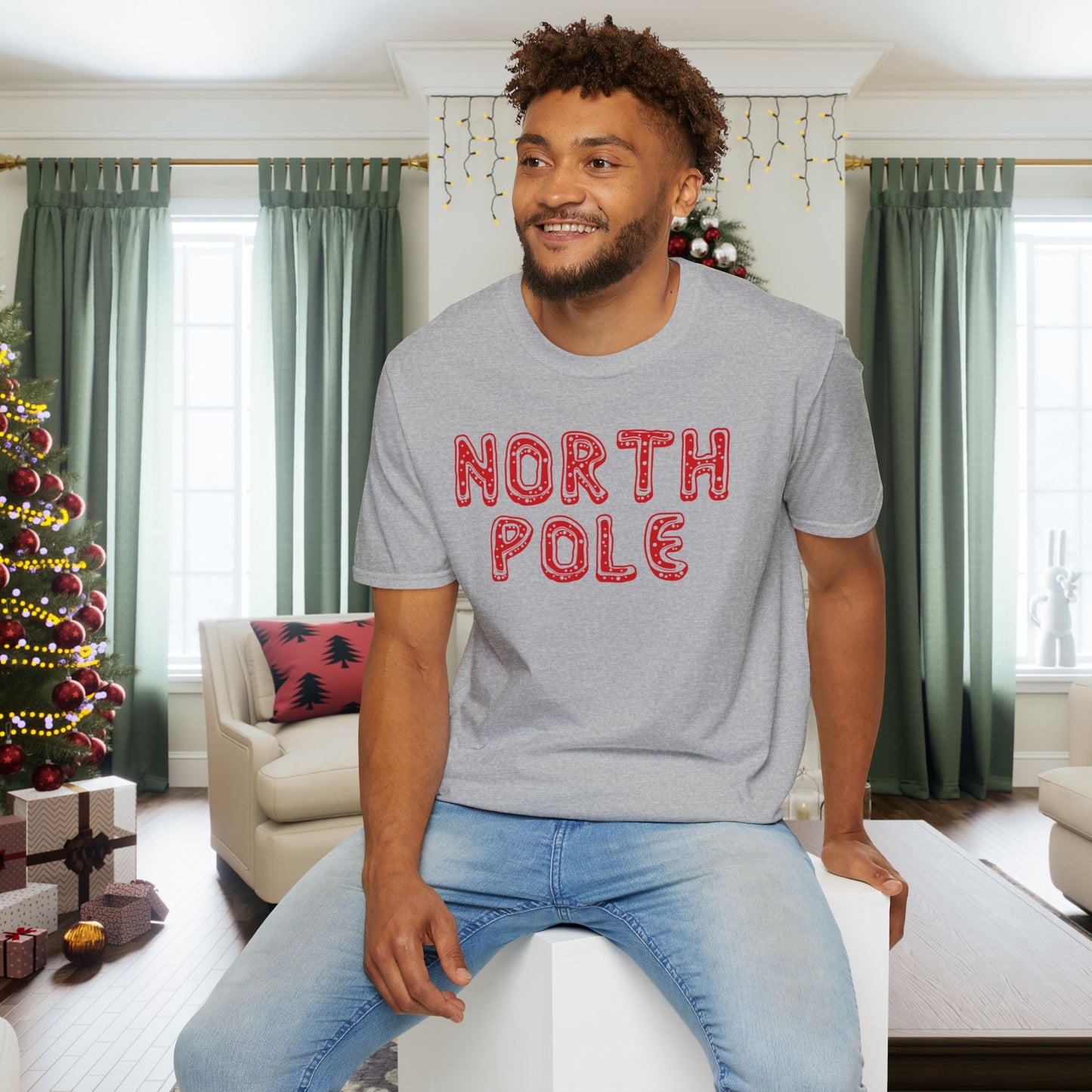 North Pole Adult T-shirt