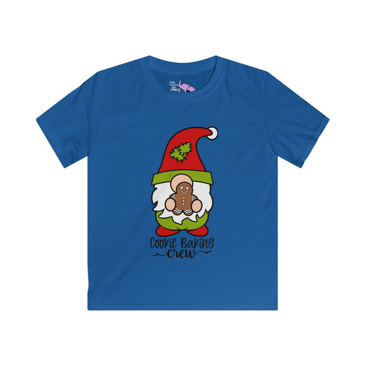 Cookie Baking Crew Gnome Youth Softstyle Tee
