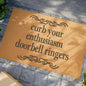 Curb Your Enthusiasm Doorbell Ringers Coconut Fiber Doormat