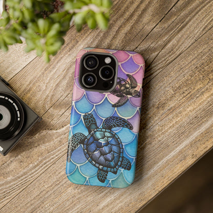 Sea Turtle Silhouette MagSafe® Compatible Tough Case for iPhone
