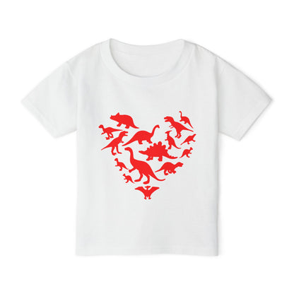 Dinosaur Heart Heavy Cotton™ Toddler T-shirt