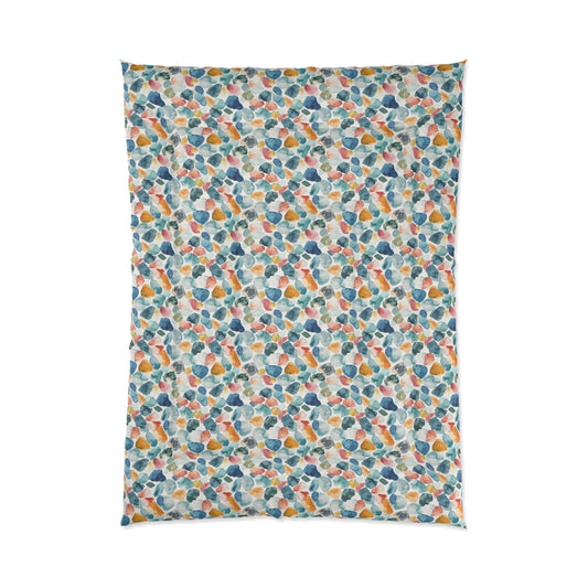 Watercolor Pebble Terrazzo Comforter