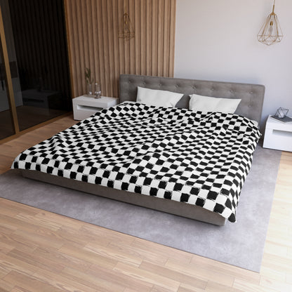 Distorted Check Duvet Bedding Set