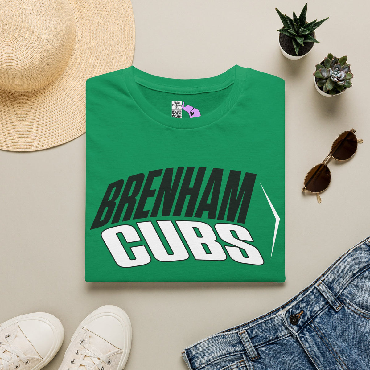 Brenham Cubs (Angled) Adult T-shirt