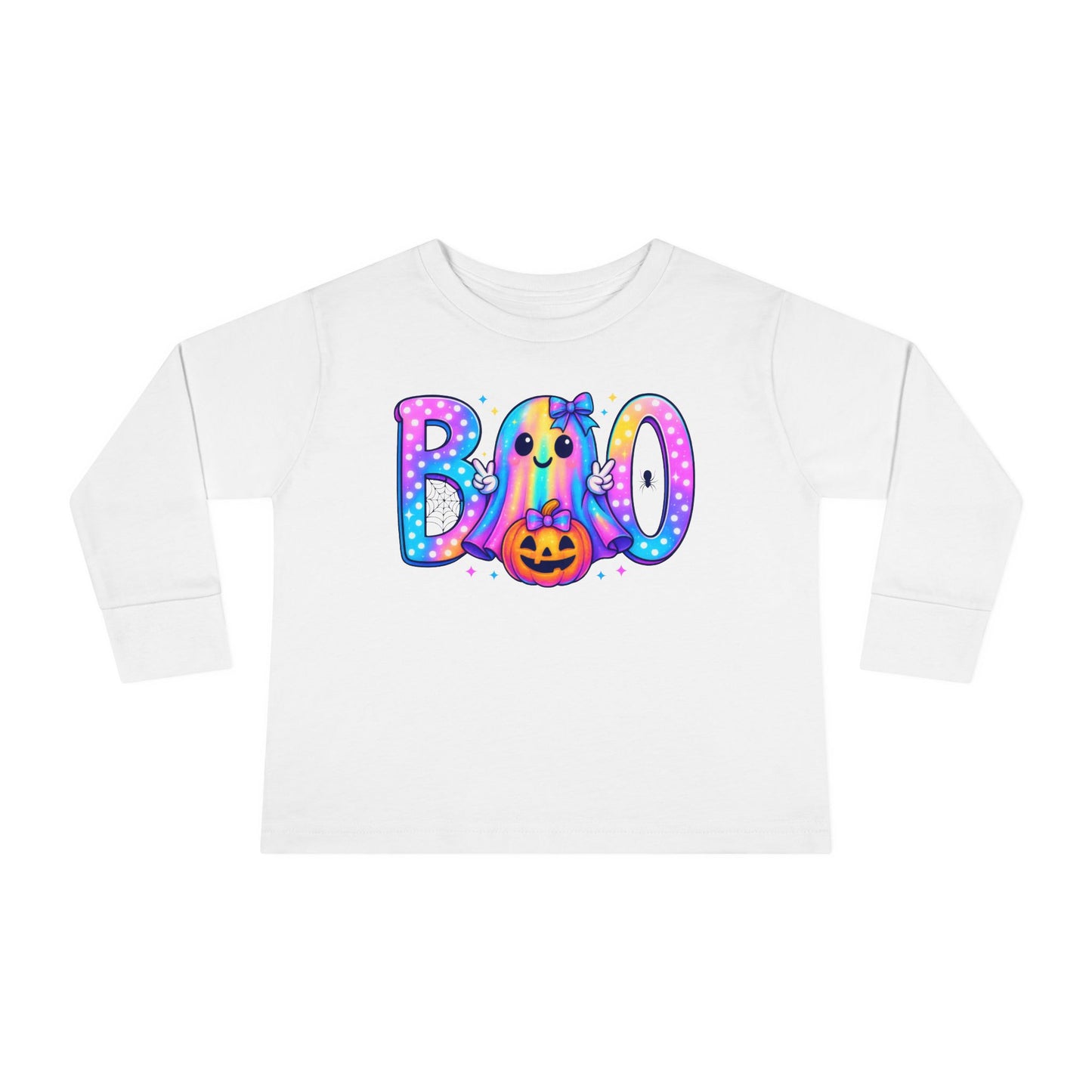 Pastel Boo Toddler Long Sleeve Tee