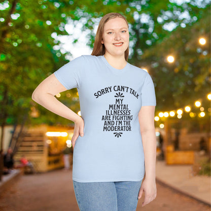 Sorry Can't Talk... Adult T-shirt