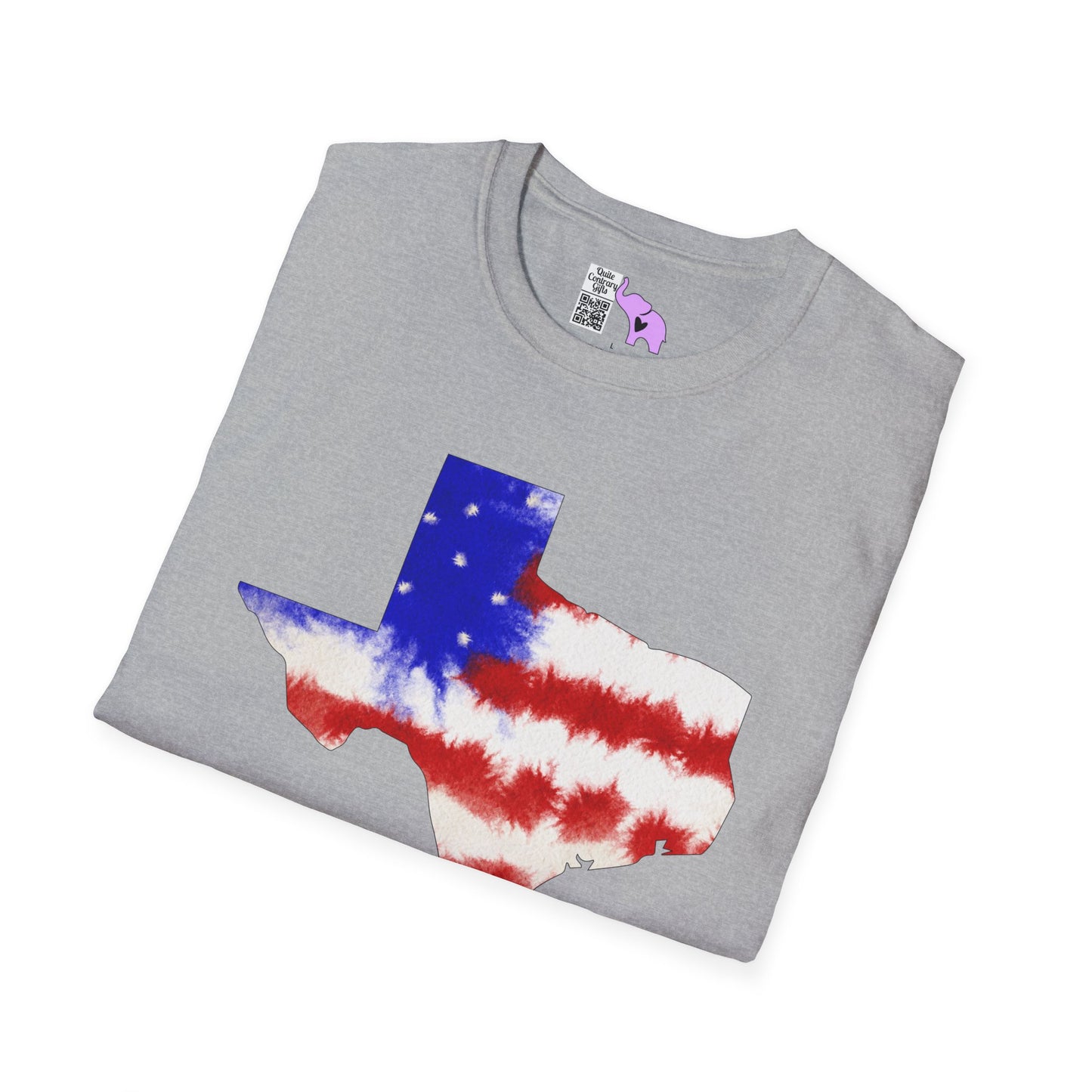 Texas American Tie Dye Flag Adult T-shirt