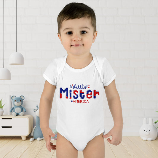Little Mister America Baby Rib Bodysuit
