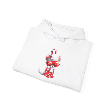 Candy Cane Kitten Heavy Blend™ Hooded Sweatshirt