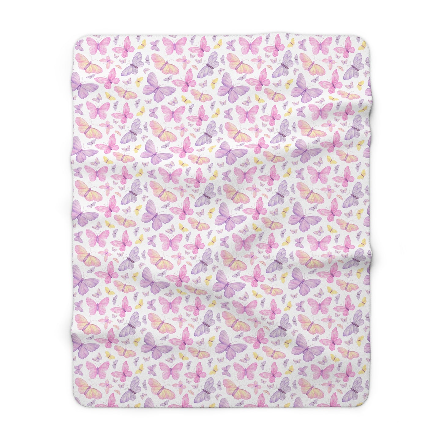 Pastel Butterfly Dreams Fleece Blanket
