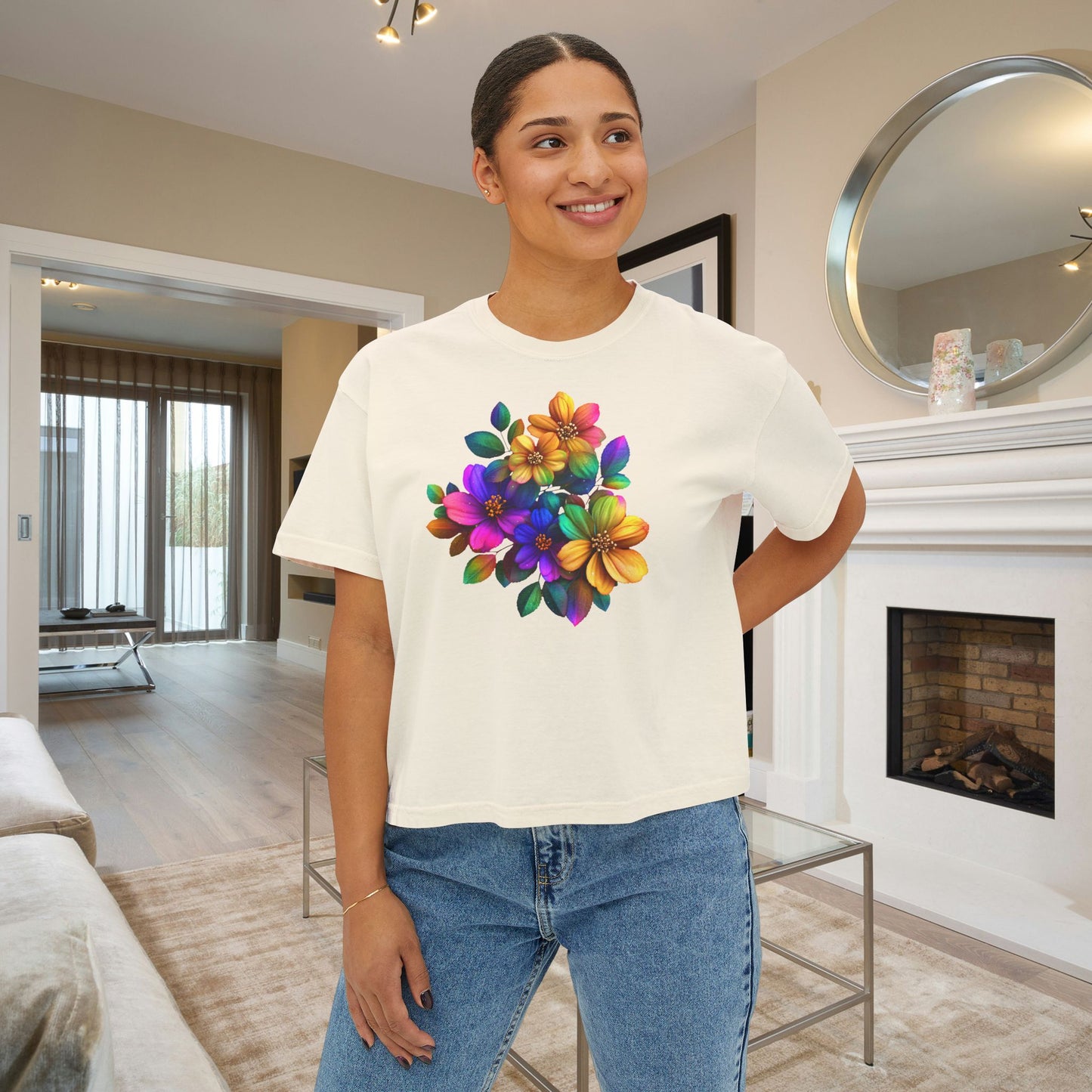 Burst of Bloom Women's Boxy Tee