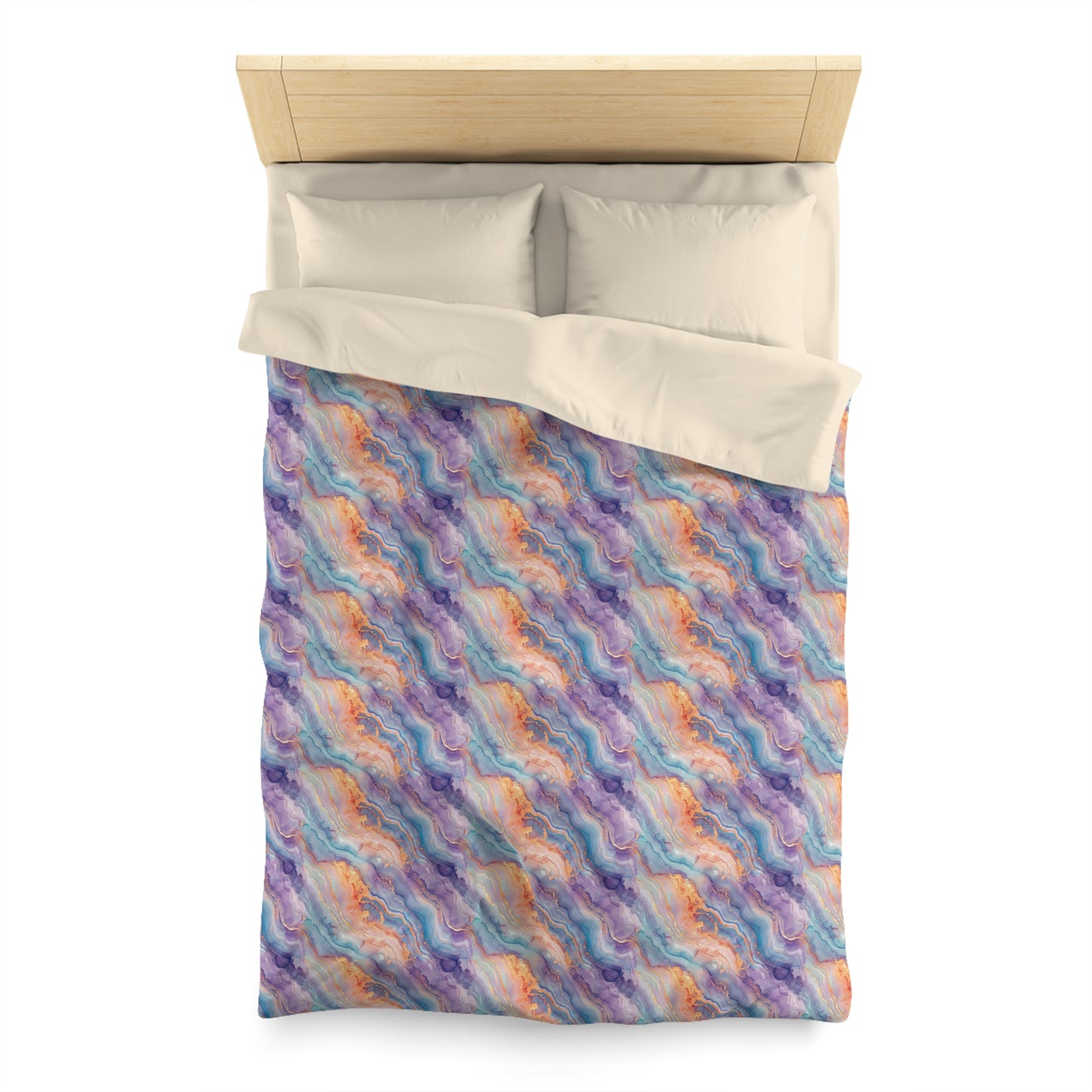 Dreamwave Marble Microfiber Duvet Cover
