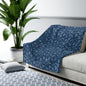 Blue Hexagons Sherpa Fleece Blanket