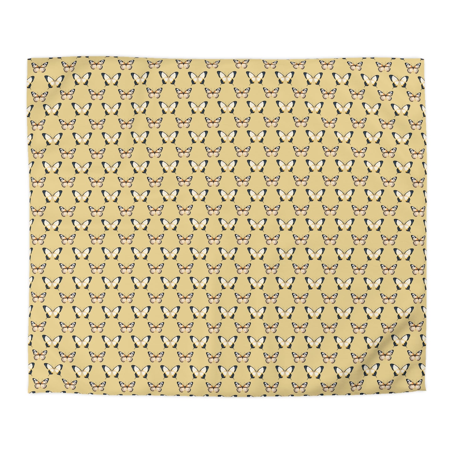 Golden Flutter Microfiber Duvet Cover