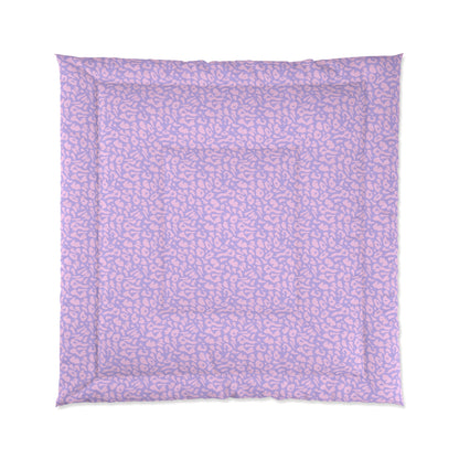 Purple & Pink Cheetah Print Comforter