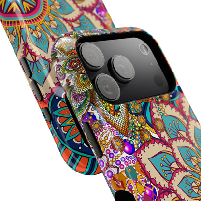 Colorful Mandala MagSafe® Compatible Tough Case for iPhone
