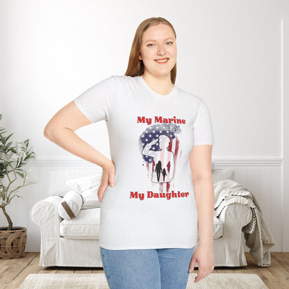 My Marine My Daughter (Mom) Adult T-shirt