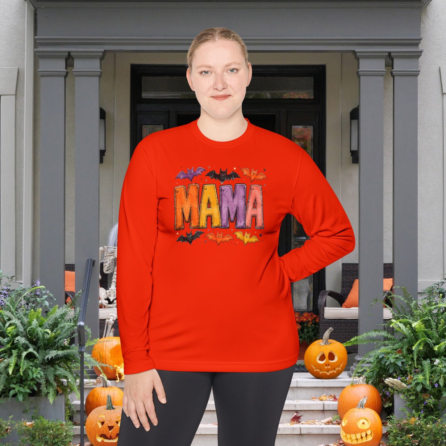Spooky Mama Adult Long Sleeve Tee